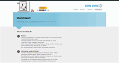 Desktop Screenshot of chordsvault.com