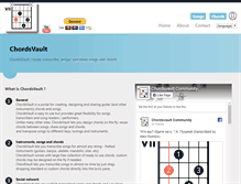 Tablet Screenshot of chordsvault.com